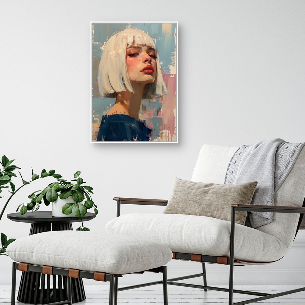 Doek "Expressief portret"