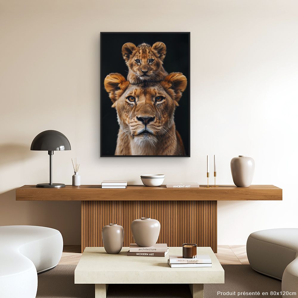 Toile "Tête de lion"