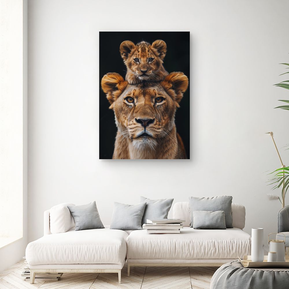 Toile "Tête de lion"