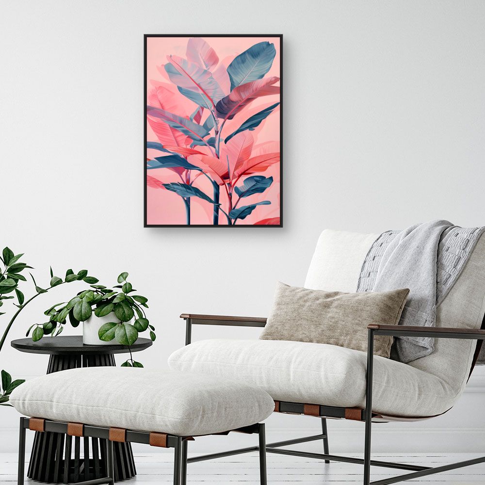 Toile "Feuillage tropical vibrant"