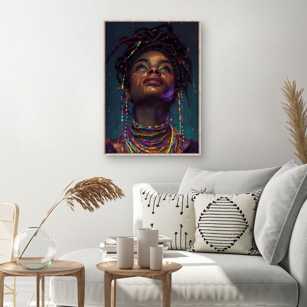 Toile Éclat vibrant – toile cadre naturel (slide 1, 60×90)