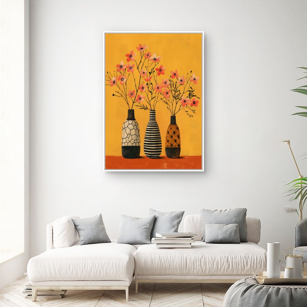 Schilderij "Bloemen in vaas"