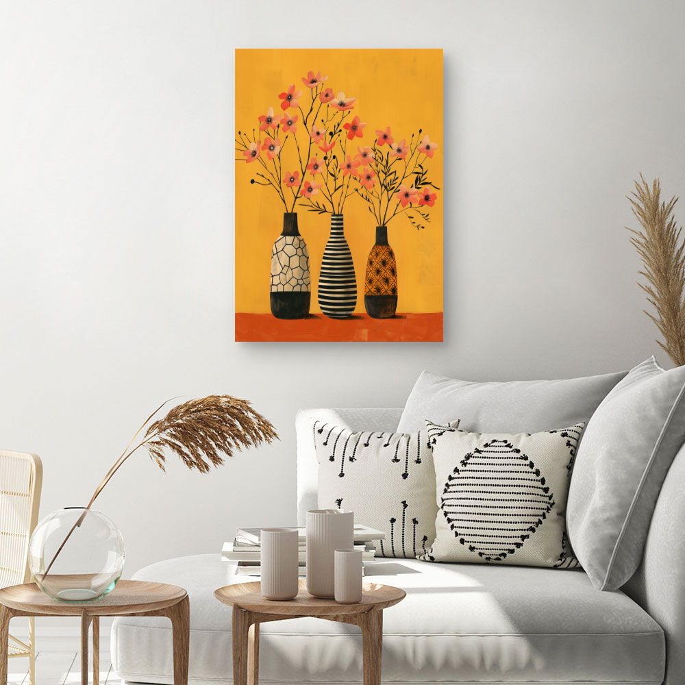 Schilderij "Bloemen in vaas"