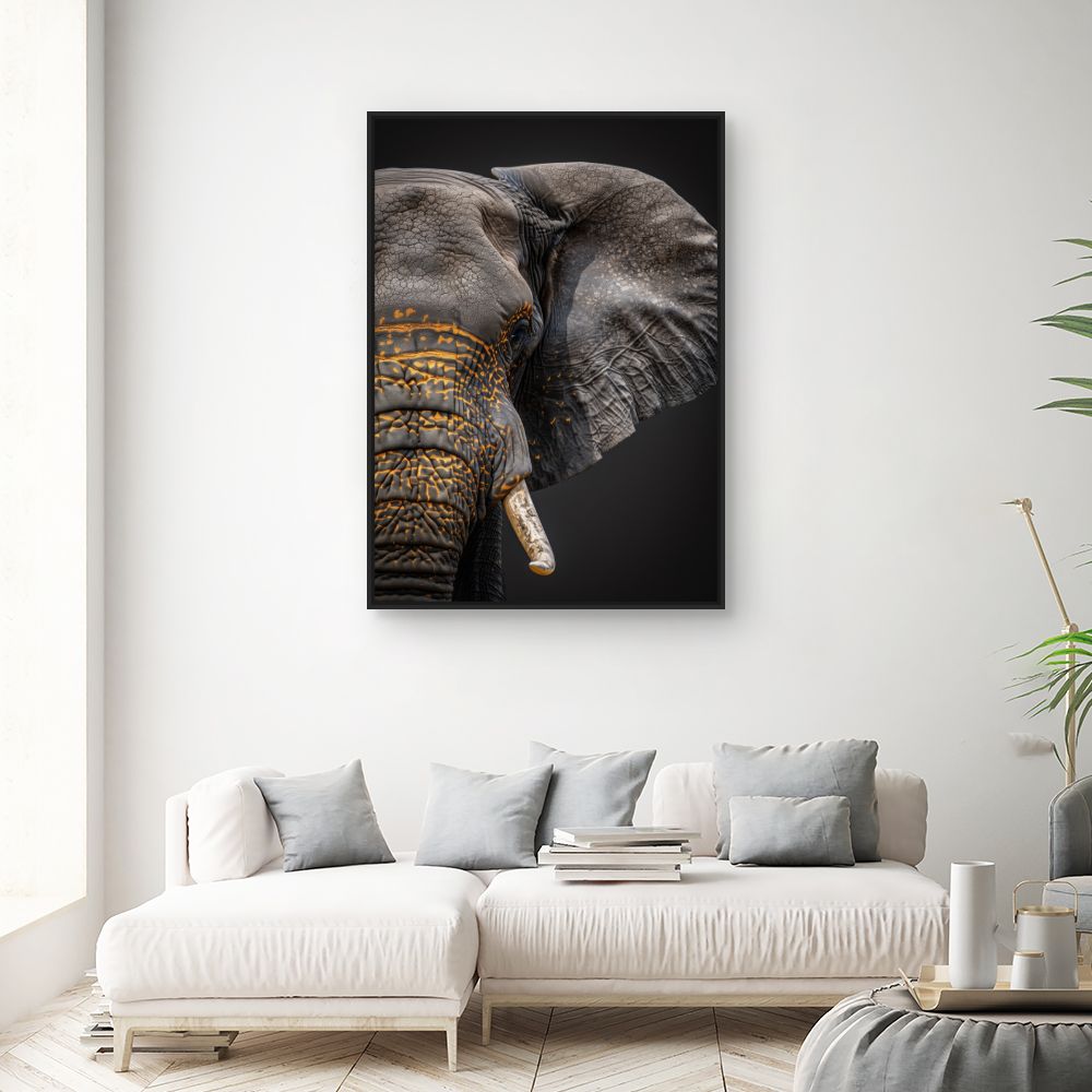 Toile "Éléphant majestueux"