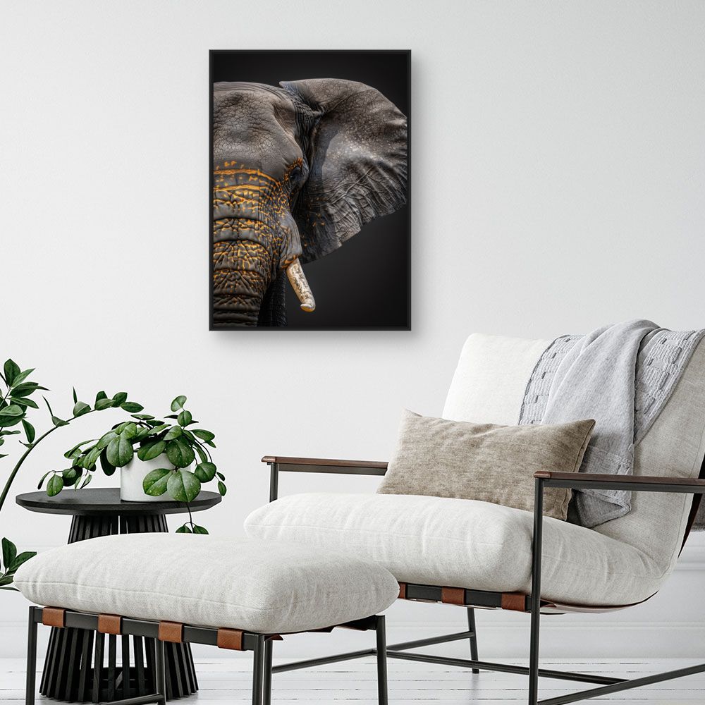 Toile "Éléphant majestueux"