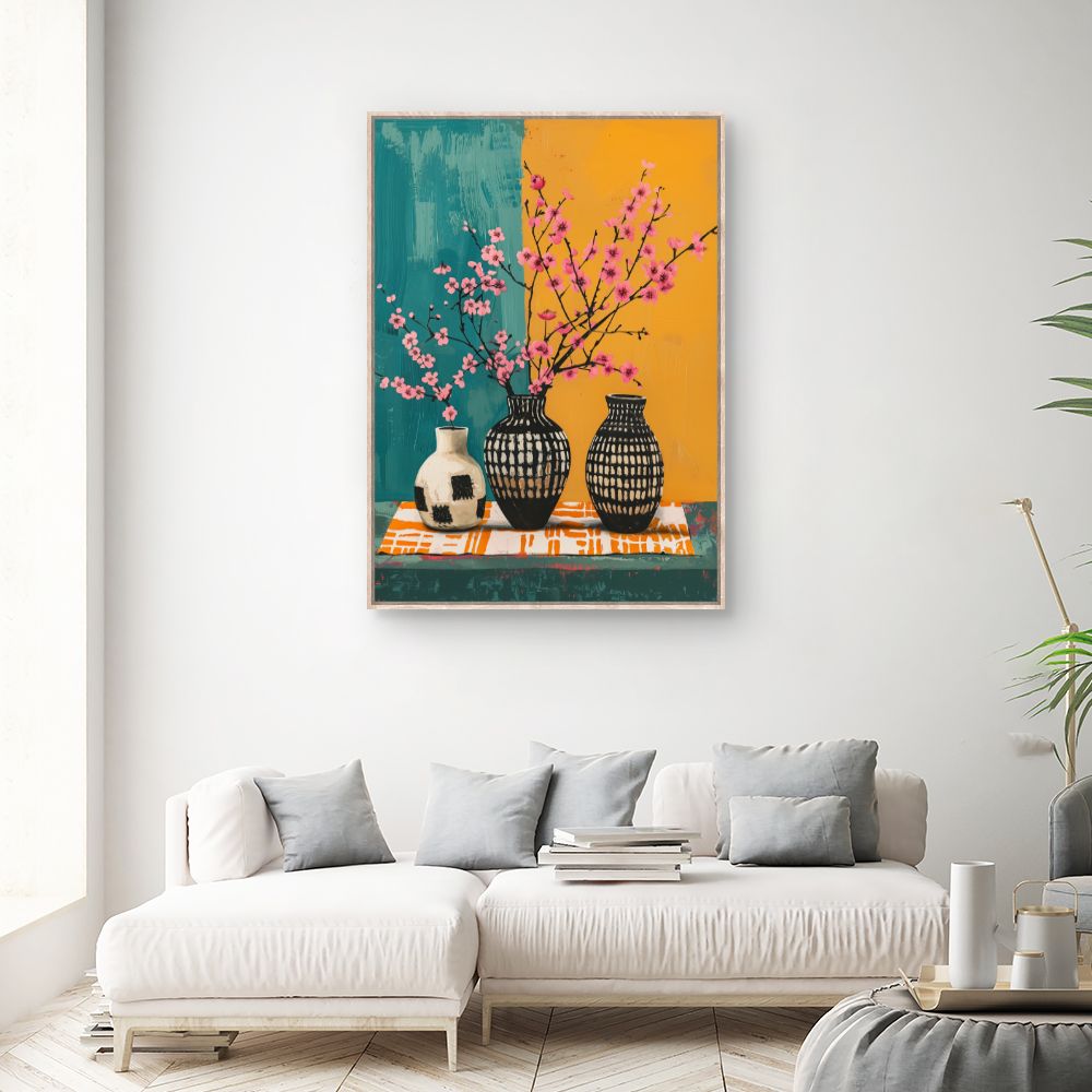 Schilderij "Elegante bloemen"