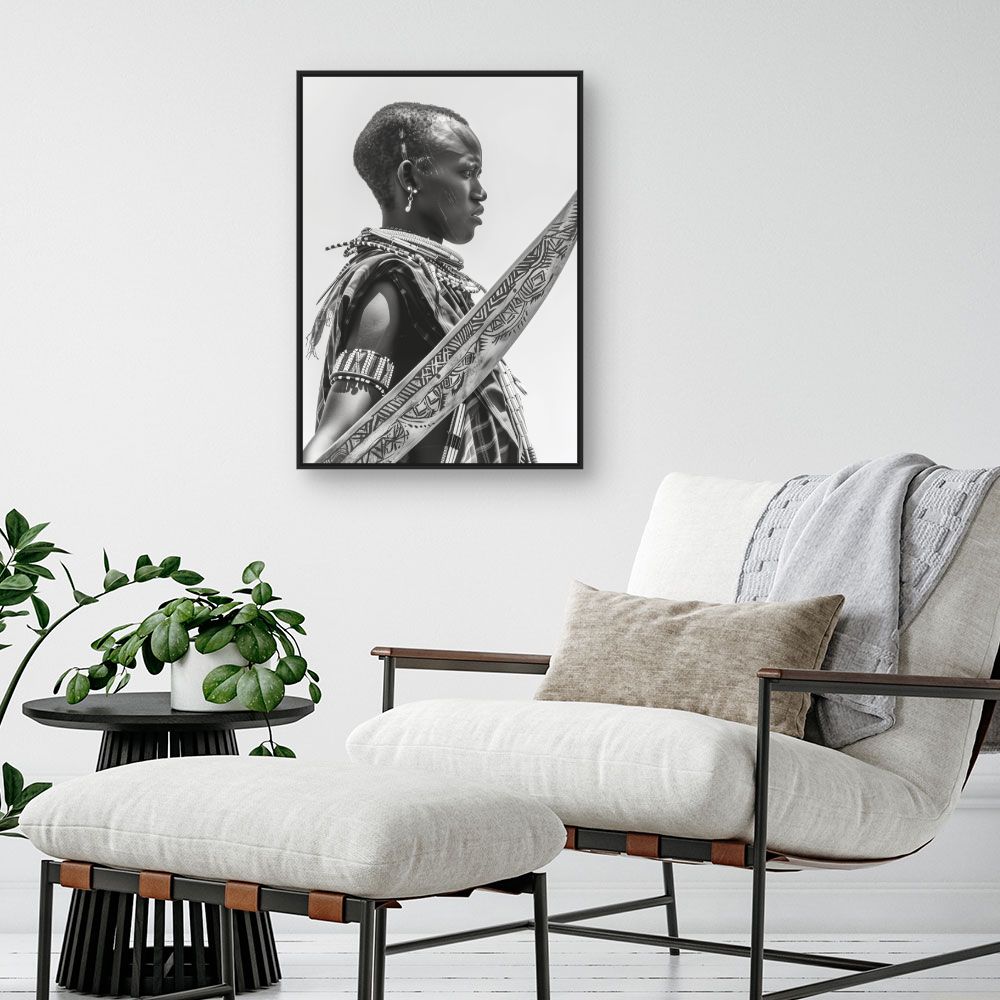 Toile "Élégance tribale saisissante"