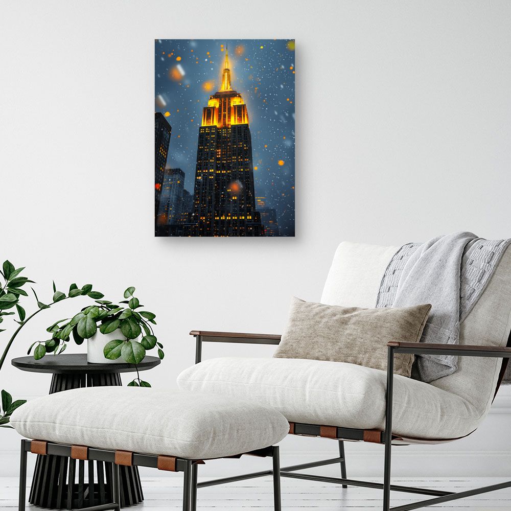 Schilderij "Nachtelijke stadspracht"