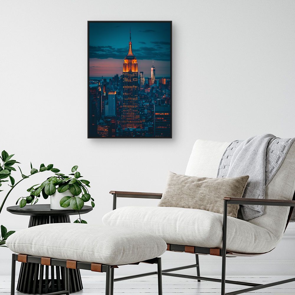 Toile "Skyline lumineuse"