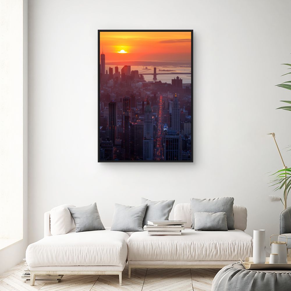 Toile "Crépuscule urbain"