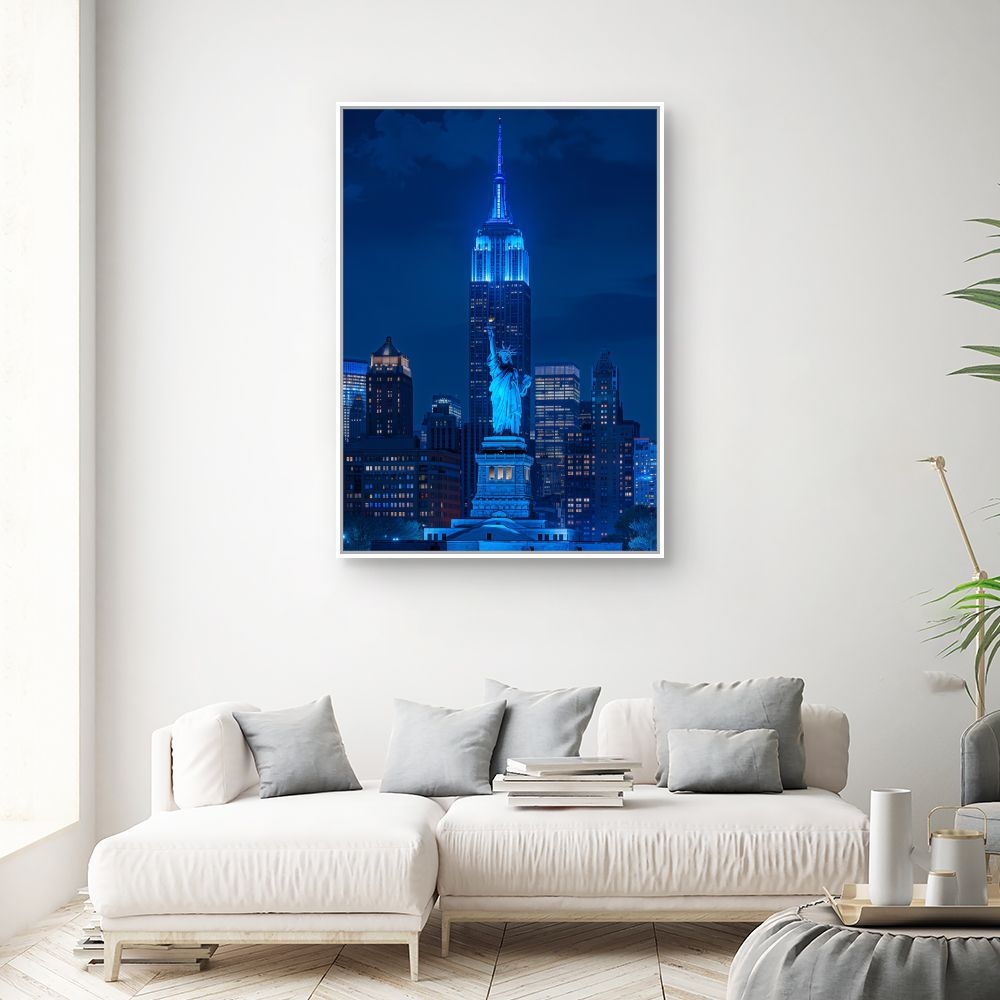 Schilderij "Nachtelijke stadspracht"