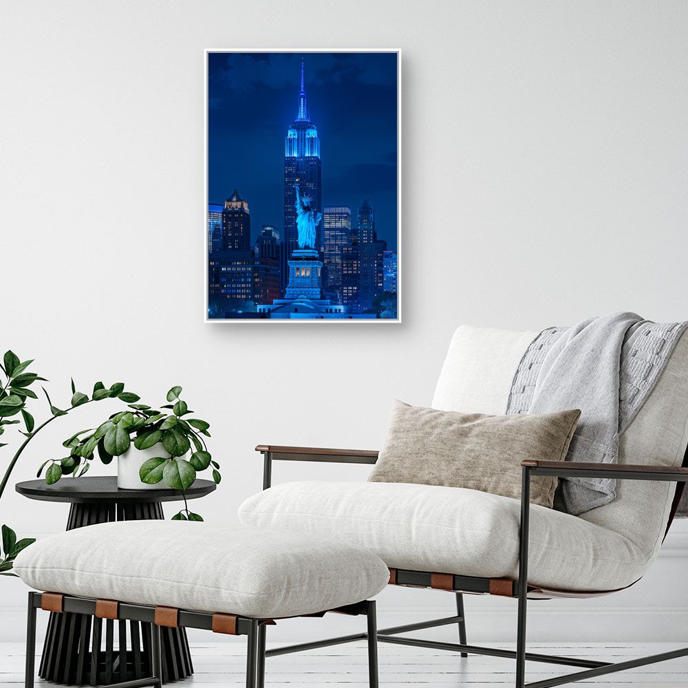 Schilderij "Nachtelijke stadspracht"