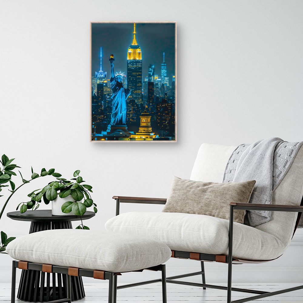 Schilderij "New York by night"