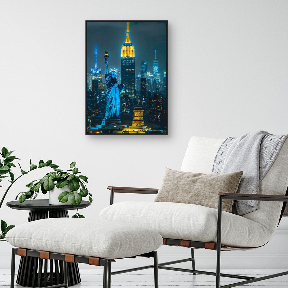 Schilderij "New York by night"