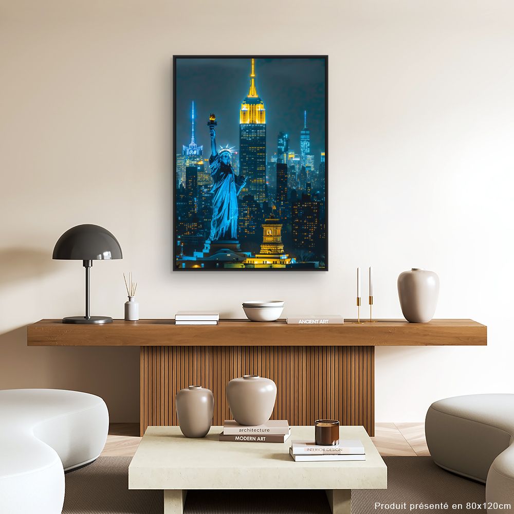 Schilderij "New York by night"