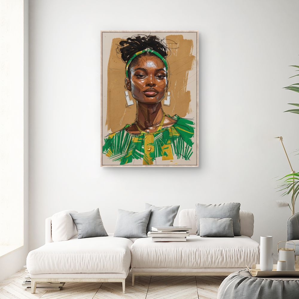Toile "Portrait élégant"
