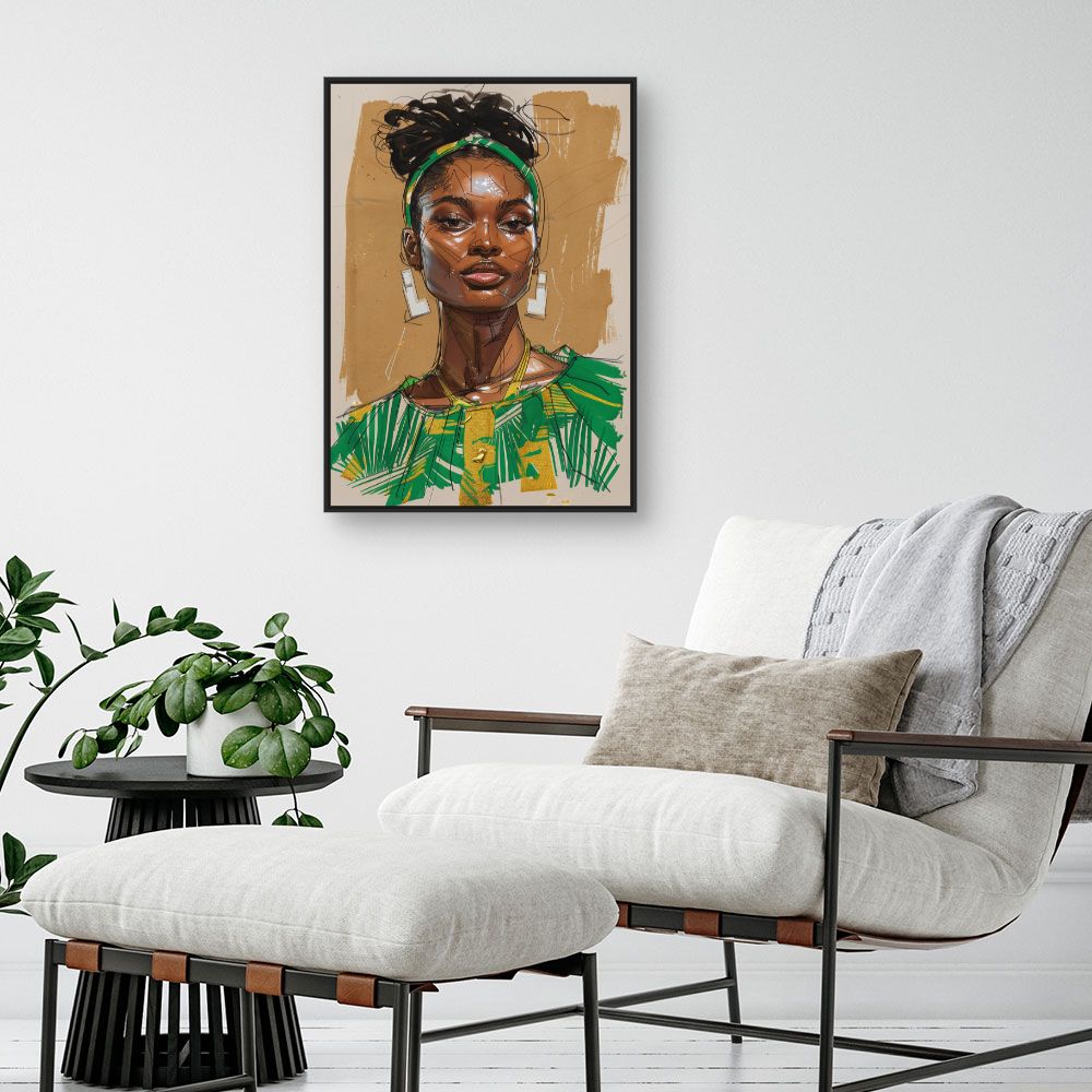 Toile "Portrait élégant"
