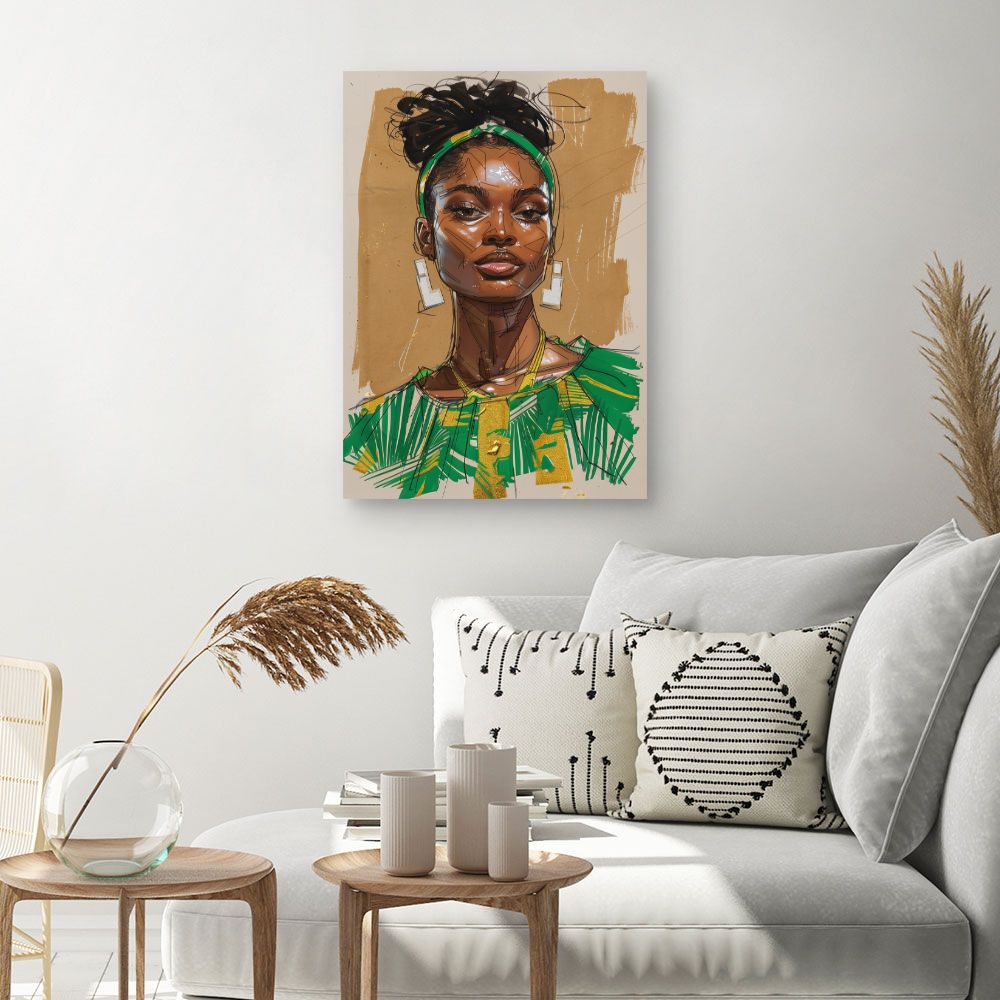 Toile "Portrait élégant"