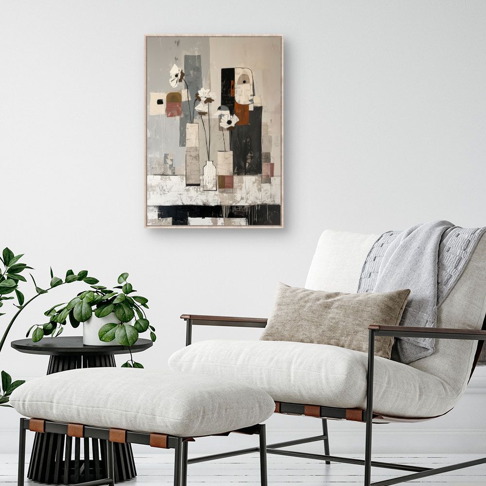 Toile "Fleurs modernes"