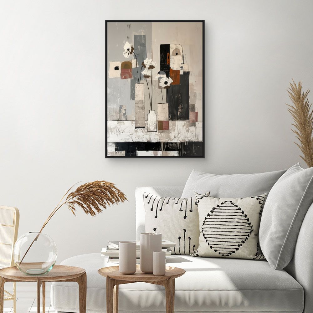 Toile "Fleurs modernes"