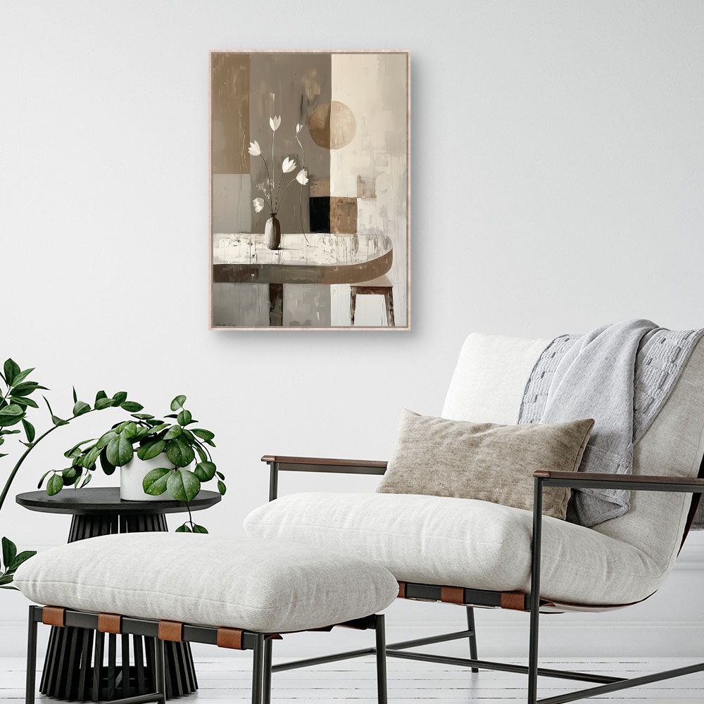 Toile "Fleurs minimalistes"