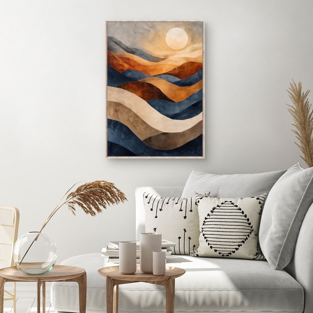 Toile Paysage abstrait serein – toile cadre naturel (slide 1, 60×90)