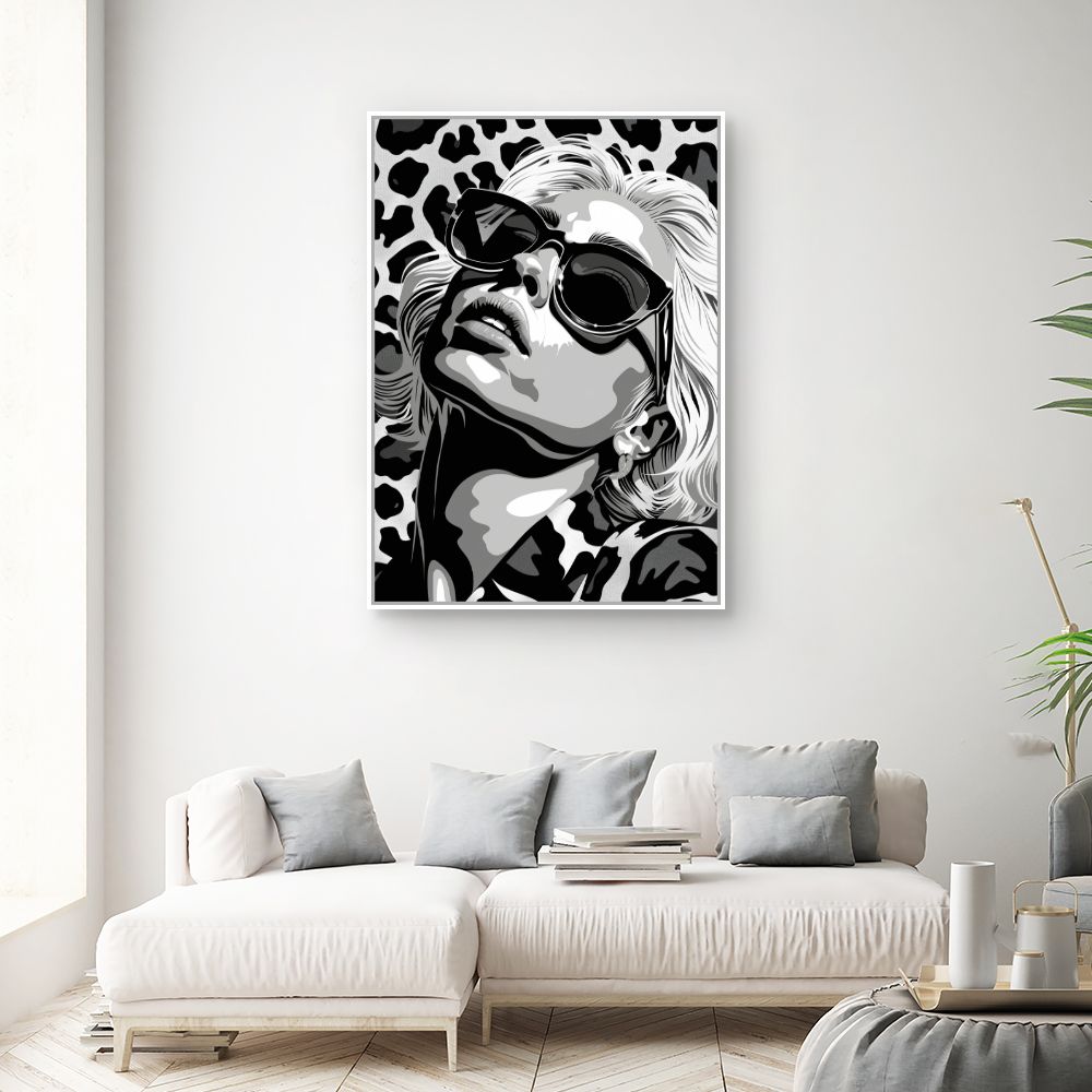 Schilderij "Monochroom Elegance"