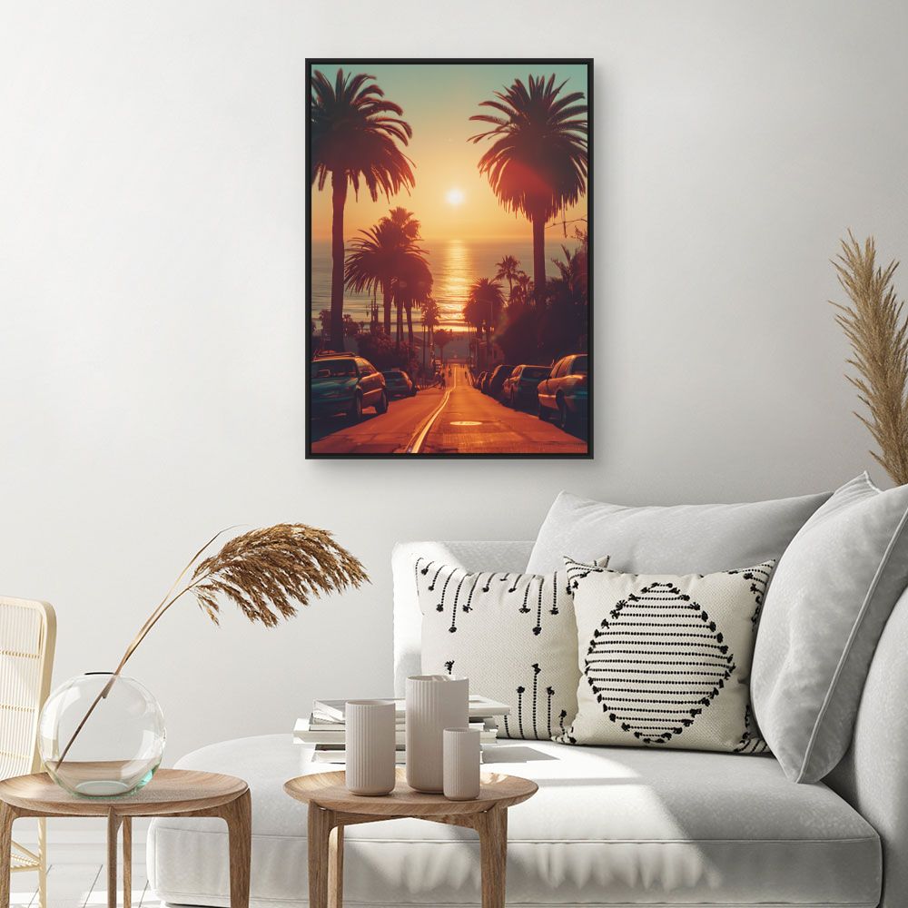 Toile "Coucher de soleil magique"