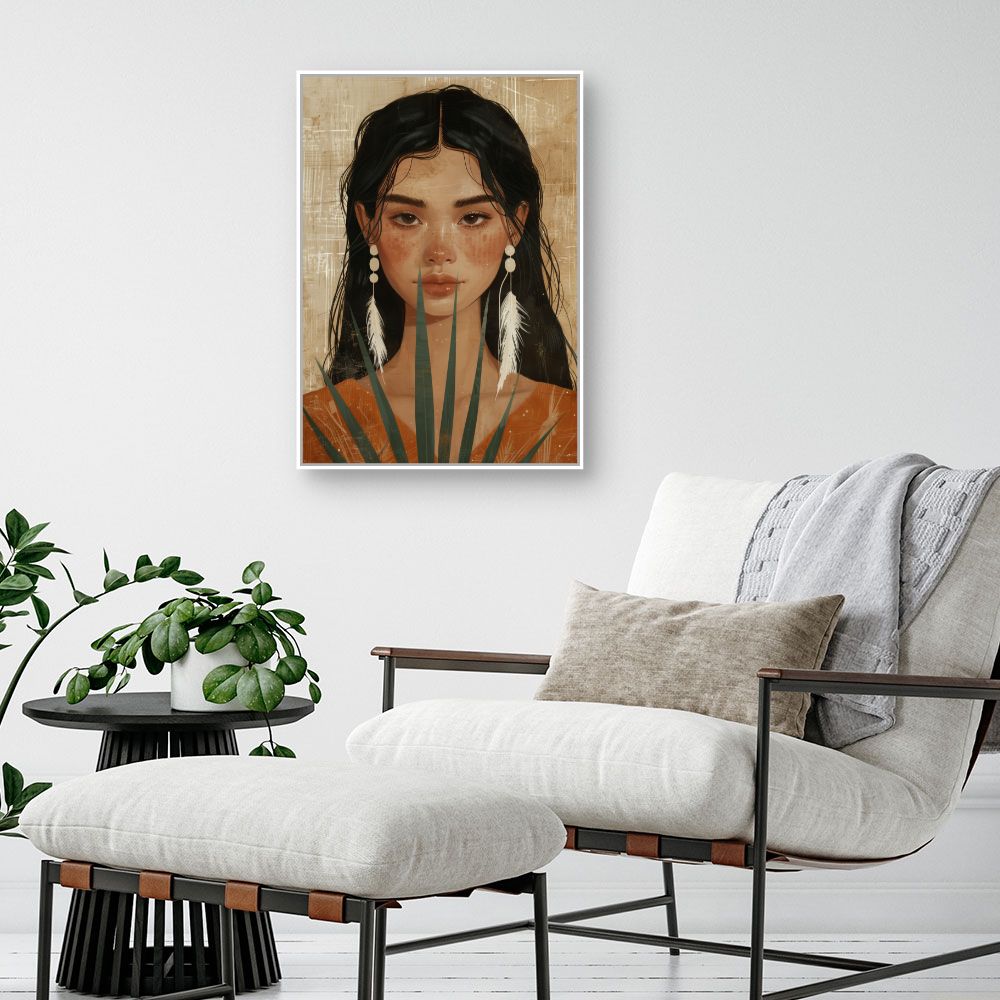 Toile "Beauté exotique captivante"