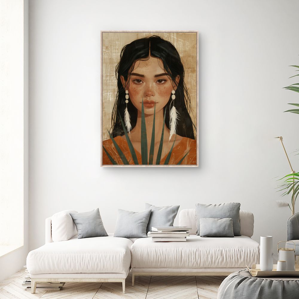 Toile "Beauté exotique captivante"