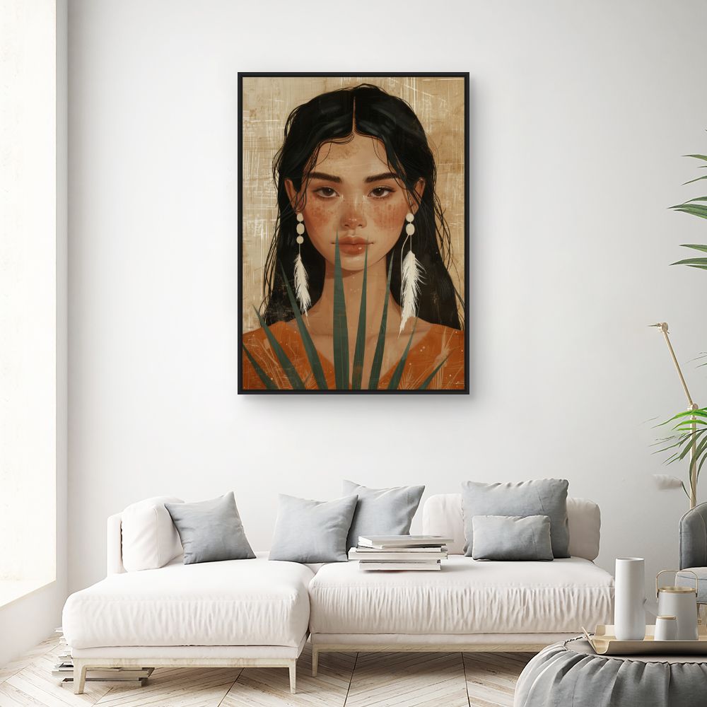 Toile "Beauté exotique captivante"