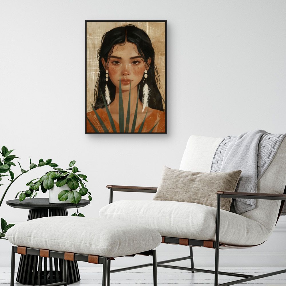 Toile "Beauté exotique captivante"