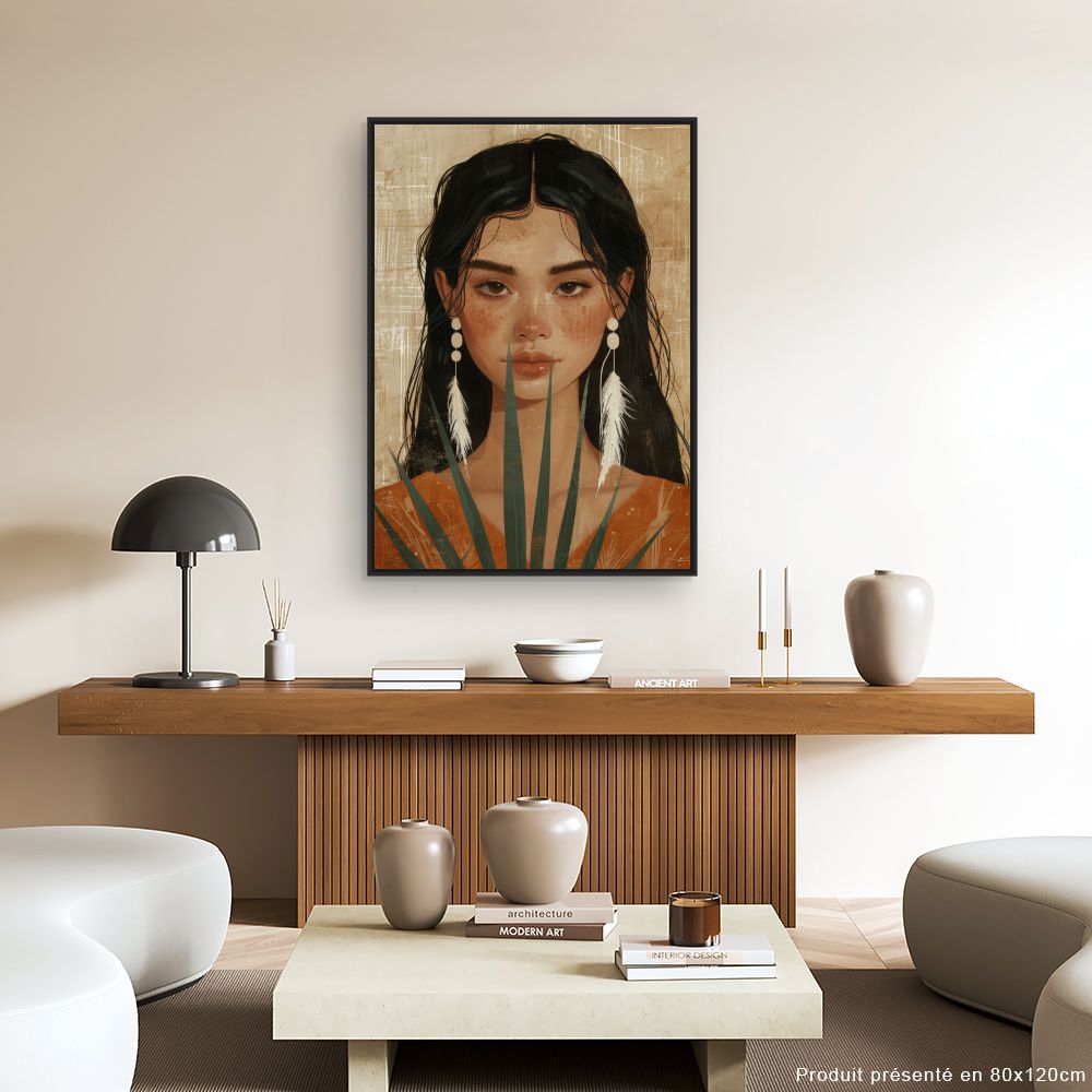 Toile "Beauté exotique captivante"