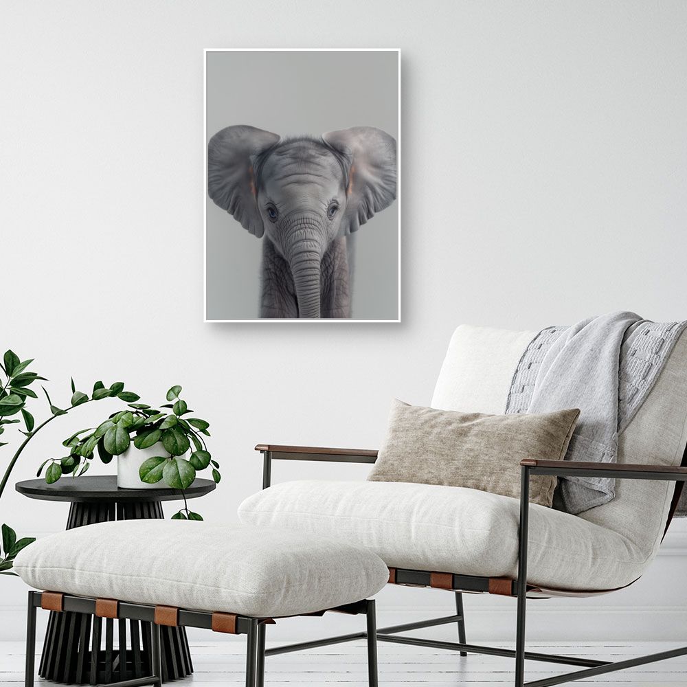 Toile "Éléphant adorable"