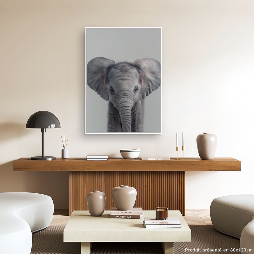 Toile "Éléphant adorable"