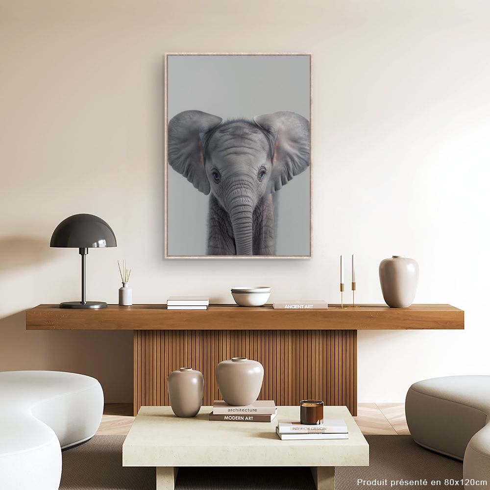 Toile "Éléphant adorable"