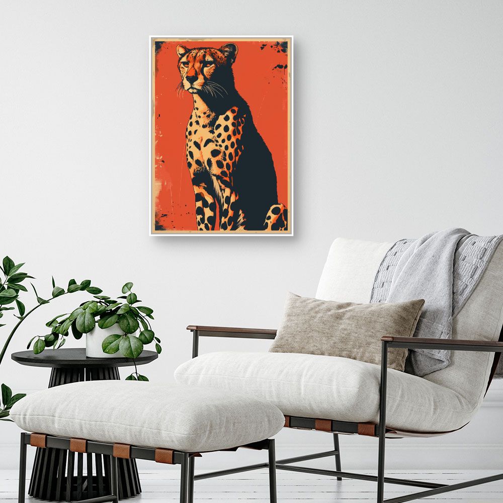 Toile "Guépard saisissant"