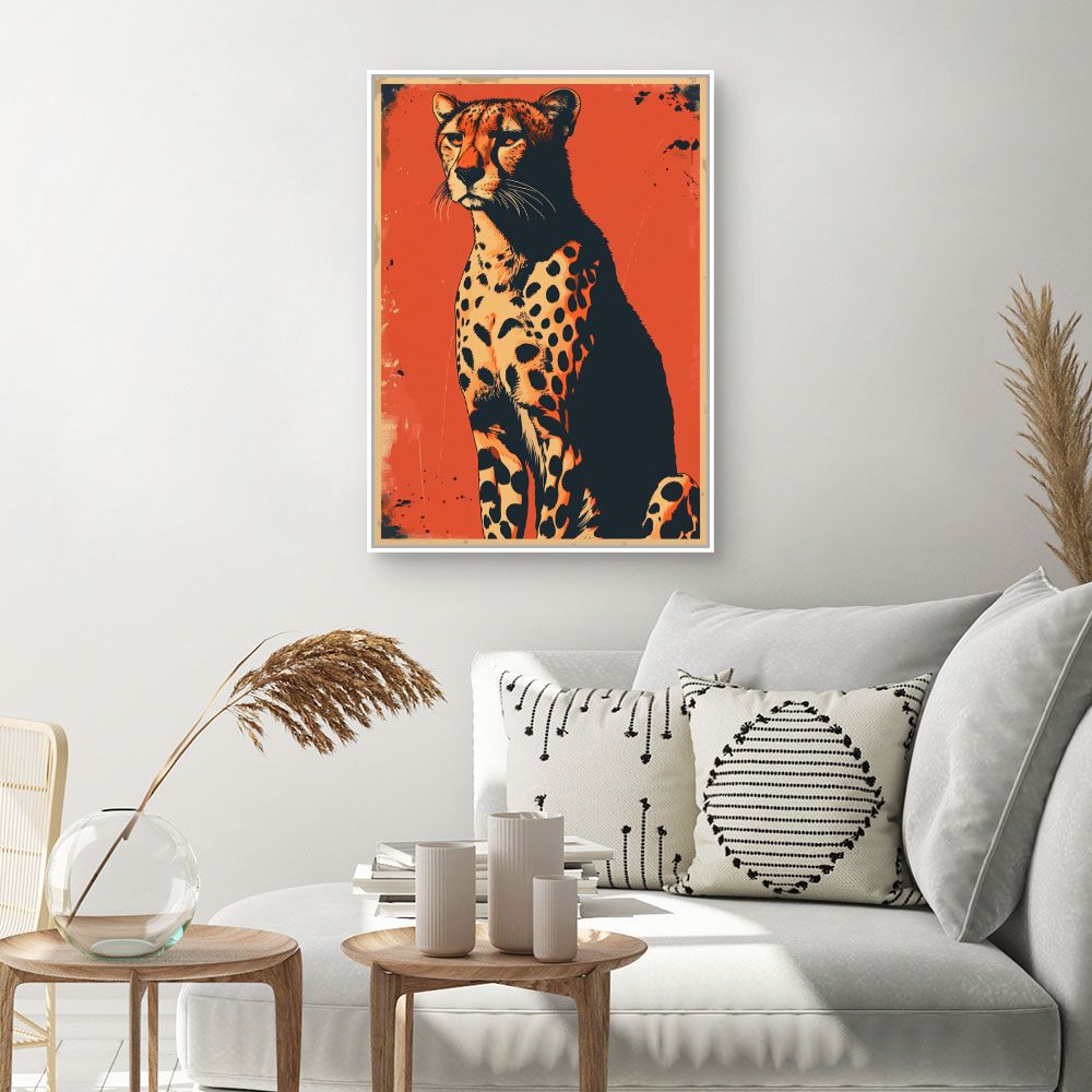 Toile "Guépard saisissant"