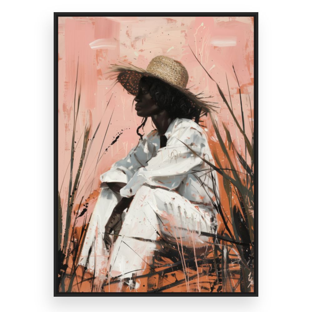 Toile Élégance champêtre – toile cadre noir (slide 3)