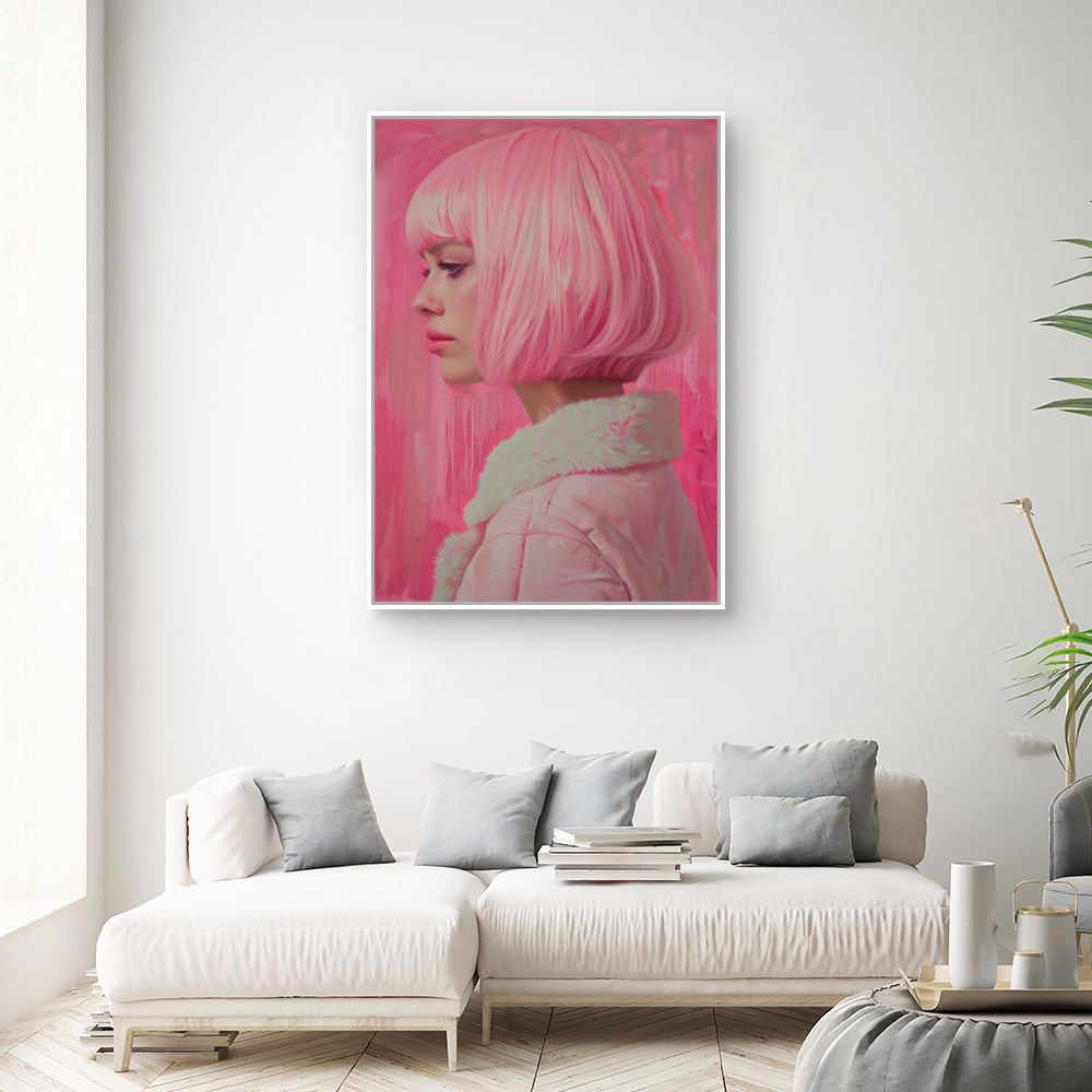 Toile "Portrait audacieux"