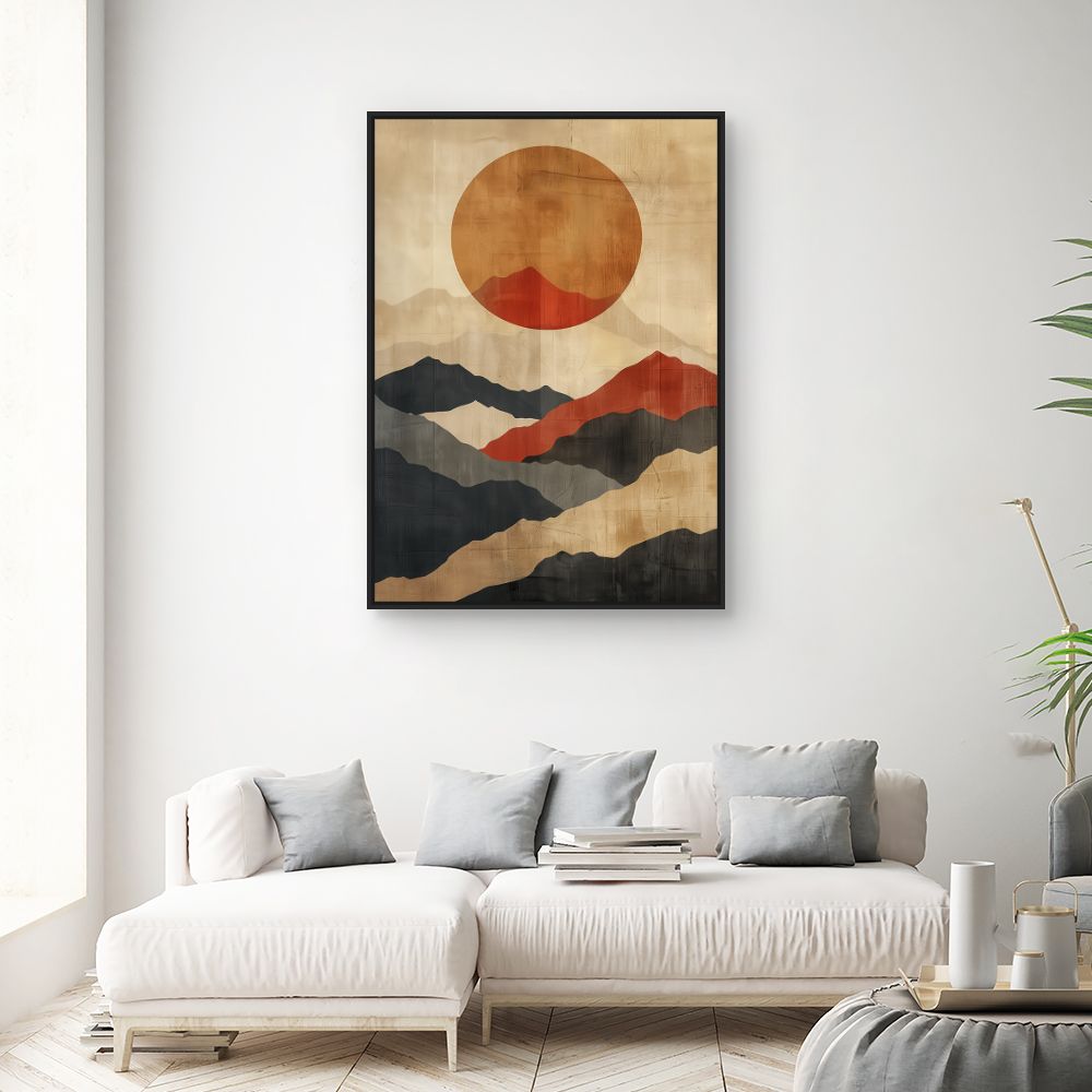 Schilderij "Zonsondergang"