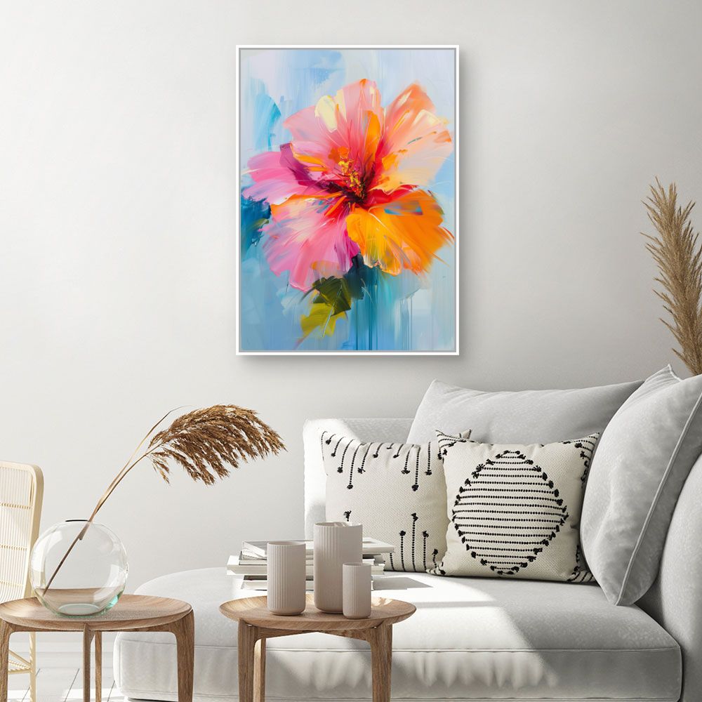 Schilderij "Stralende bloem"
