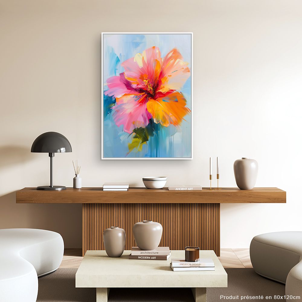 Schilderij "Stralende bloem"