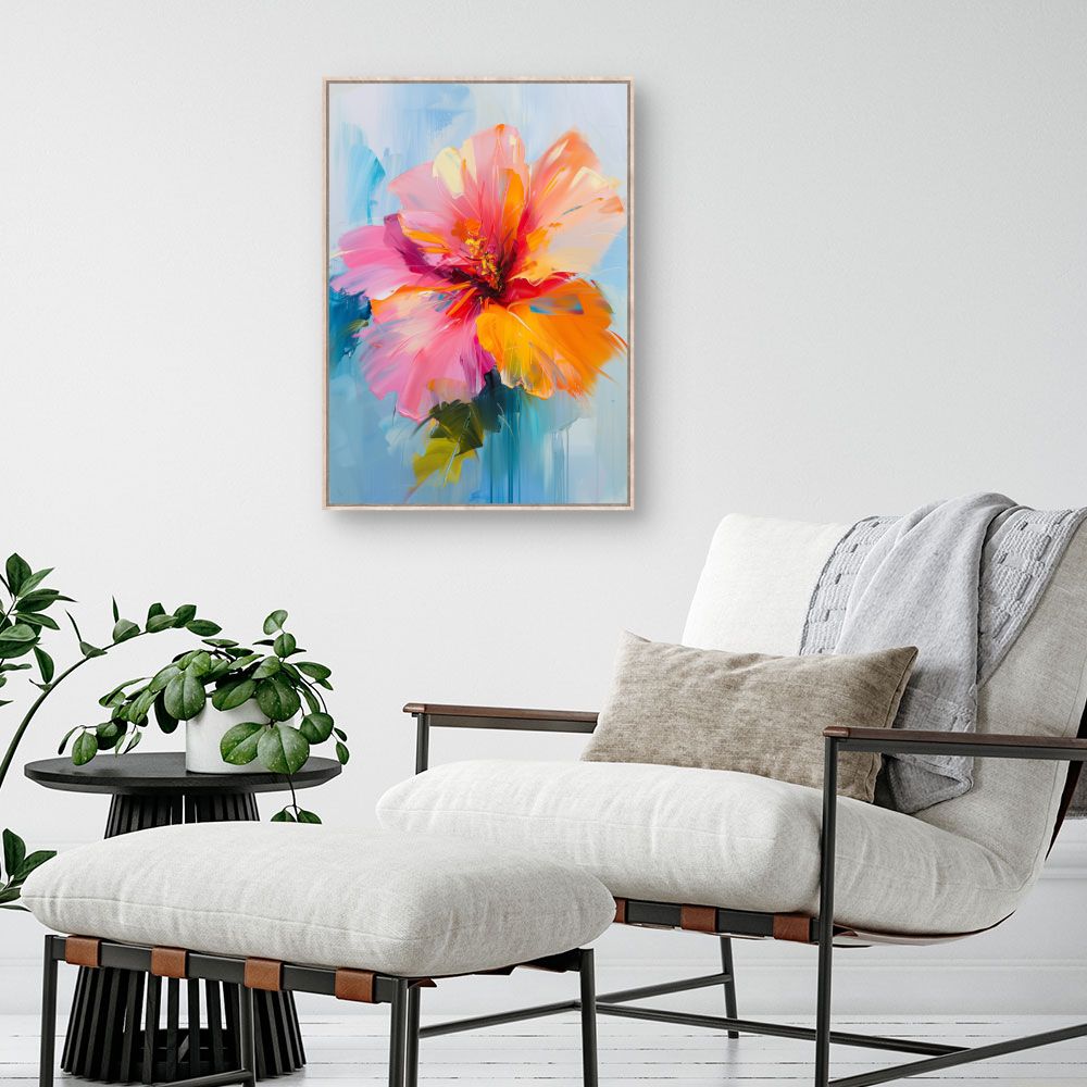 Schilderij "Stralende bloem"