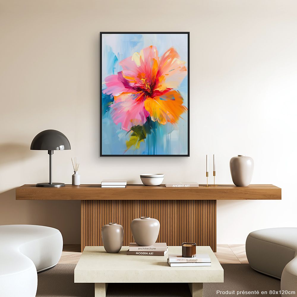 Schilderij "Stralende bloem"