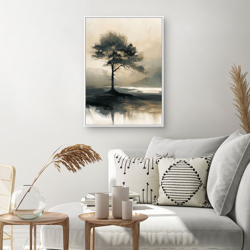 Schilderij "Elegante solitaire boom"