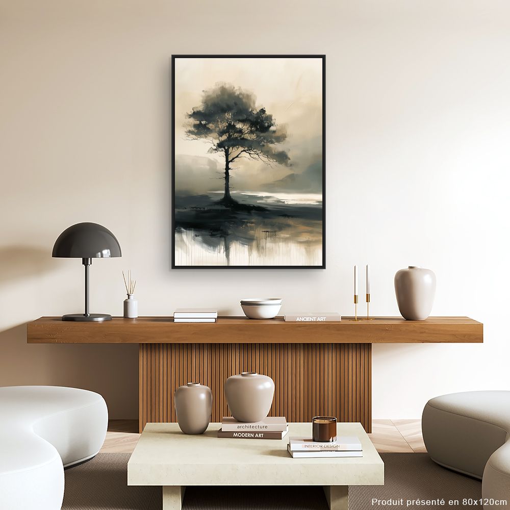 Schilderij "Elegante solitaire boom"
