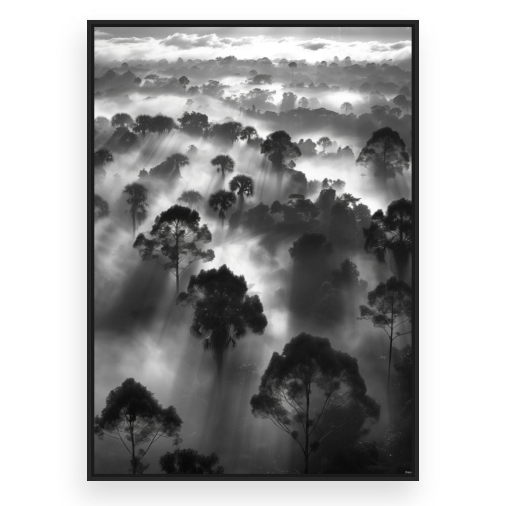 Toile Forêt mystique – toile cadre noir (slide 3)