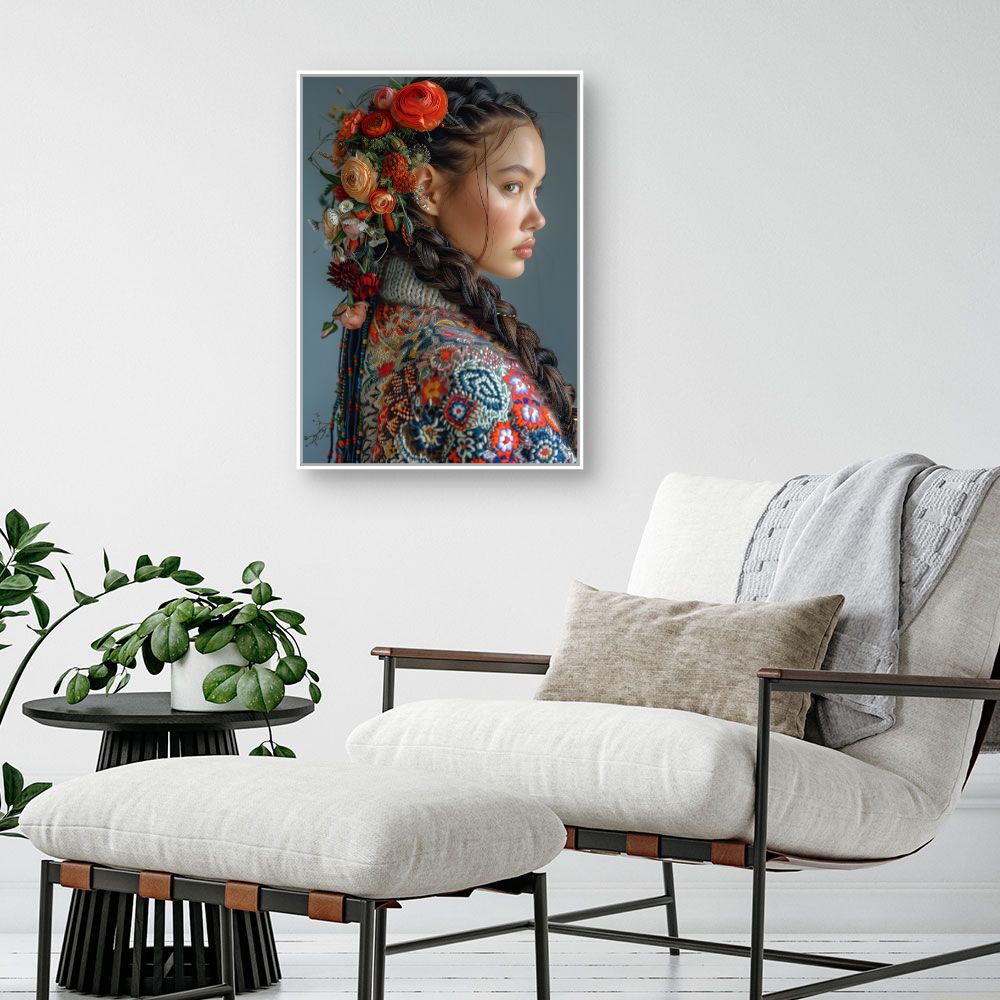 Toile "Élégance florale vibrante"
