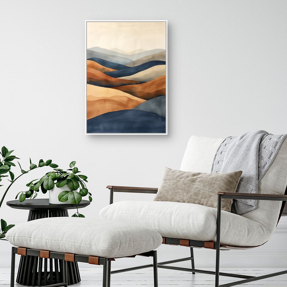 Toile "Paysages abstraits apaisants"